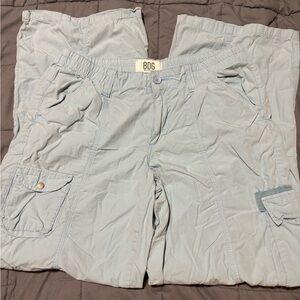 BDG Light Blue Elastic Waist Cargo Pants Womens Size Large